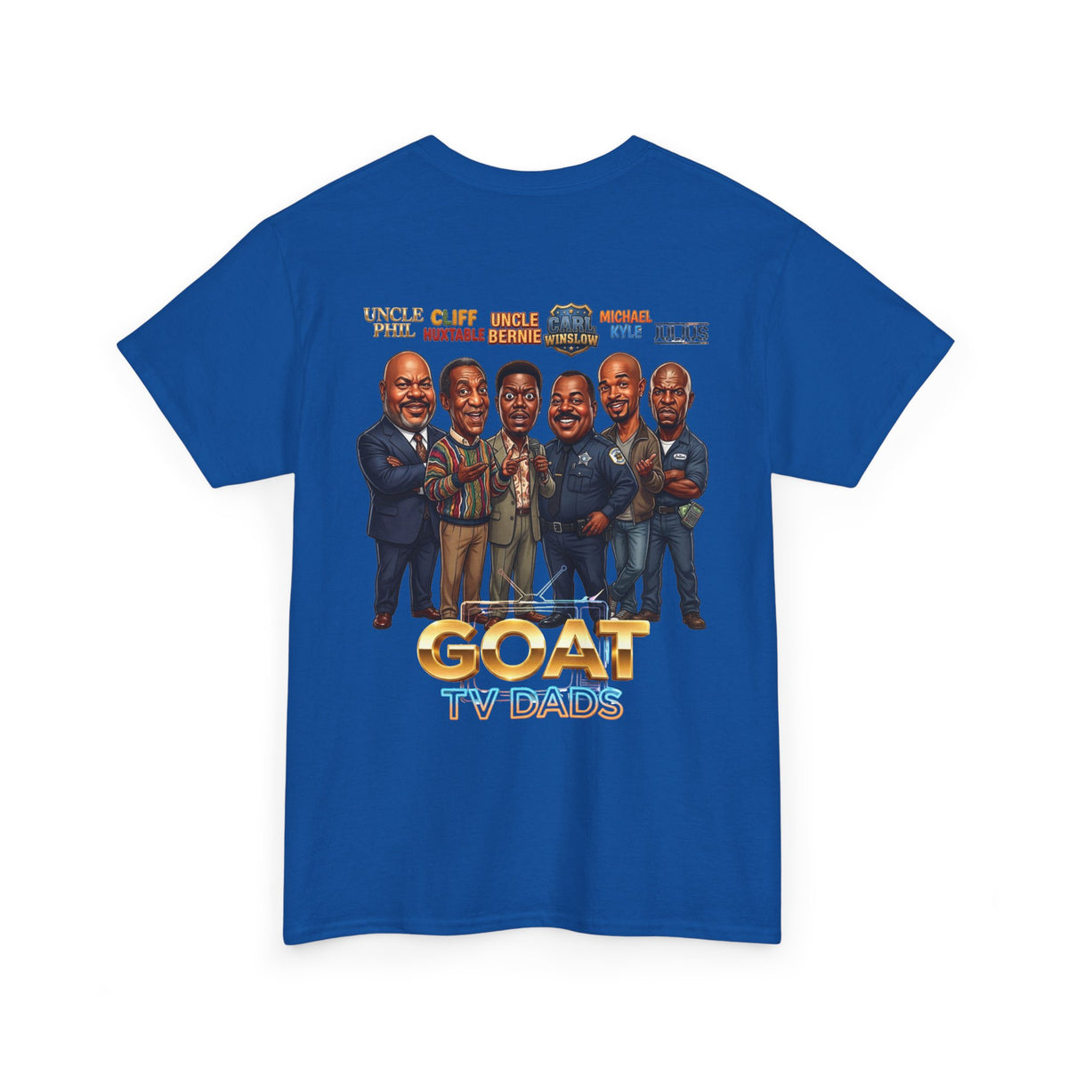 GOAT TV Dads T-Shirt — Caricature TV Fathers Reunion Tee