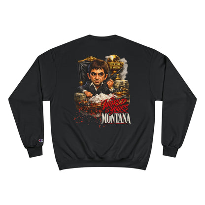 Montana Scarface Graphic Sweatshirt — "The World Is Yours" Vintage Movie Crewneck