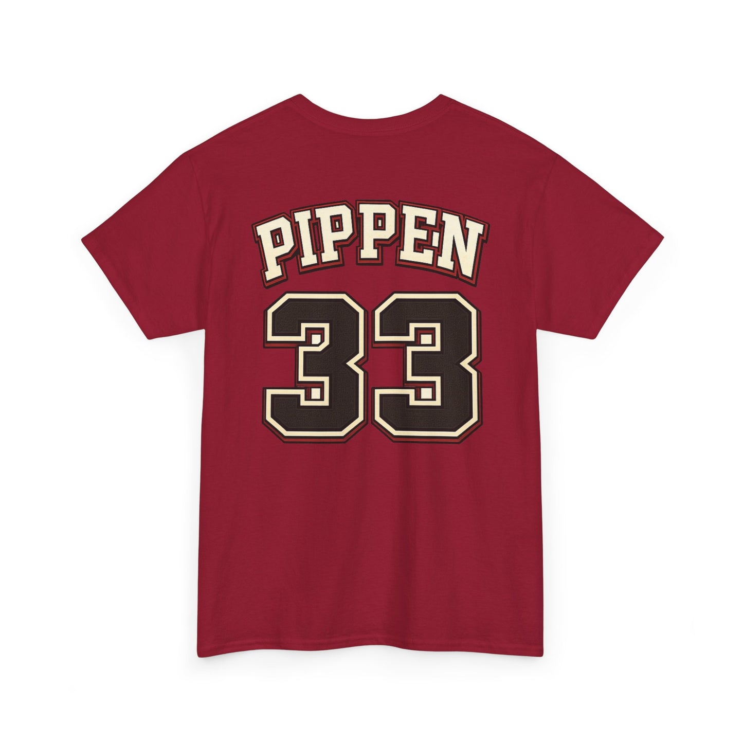 Pippen #33 Basketball Tee — Retro Chicago Bulls Scott Pippen Jersey Shirt