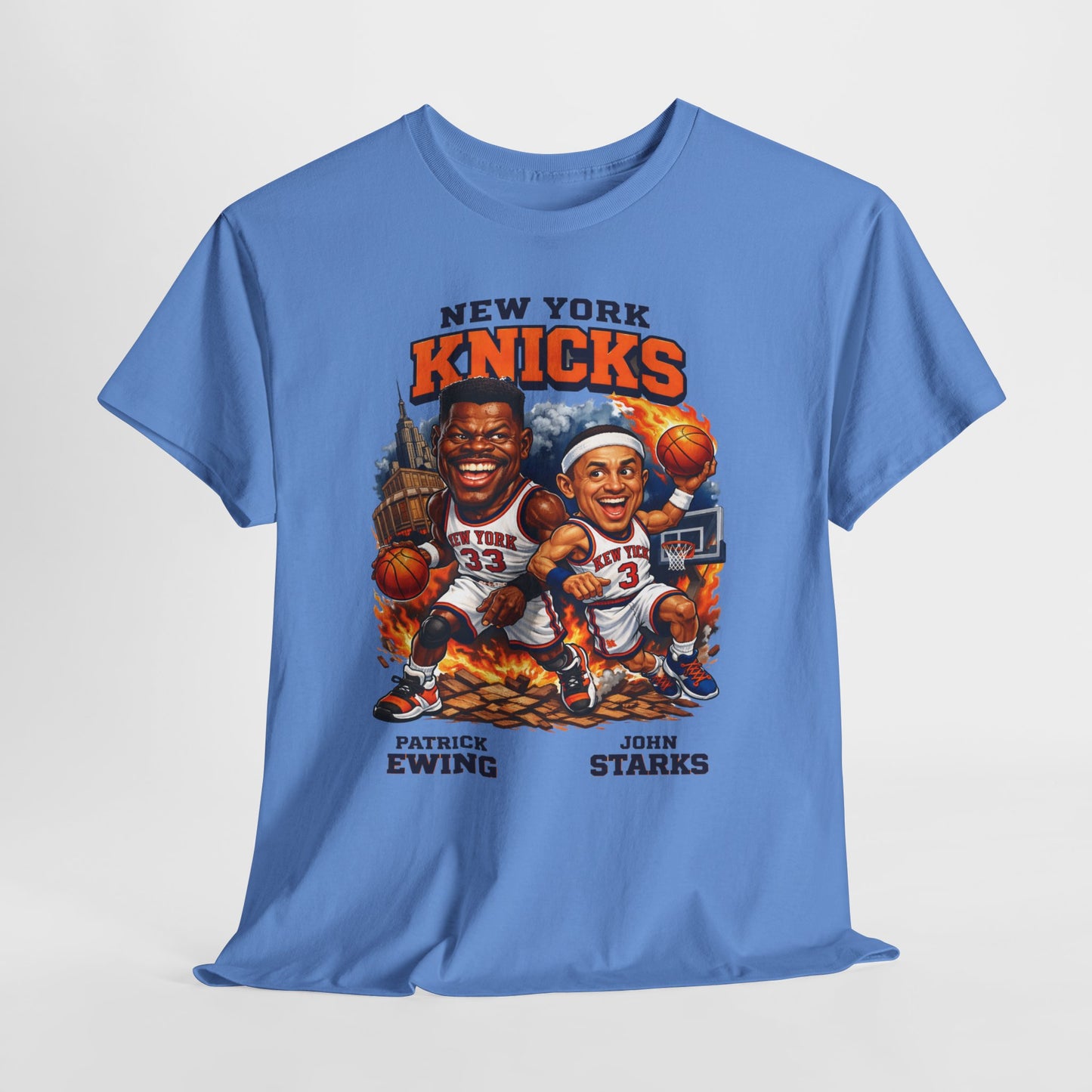 New York Knicks Patrick Ewing & John Starks Retro Basketball Tee