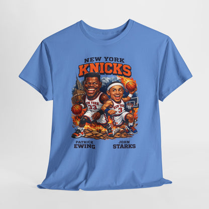 New York Knicks Patrick Ewing & John Starks Retro Basketball Tee