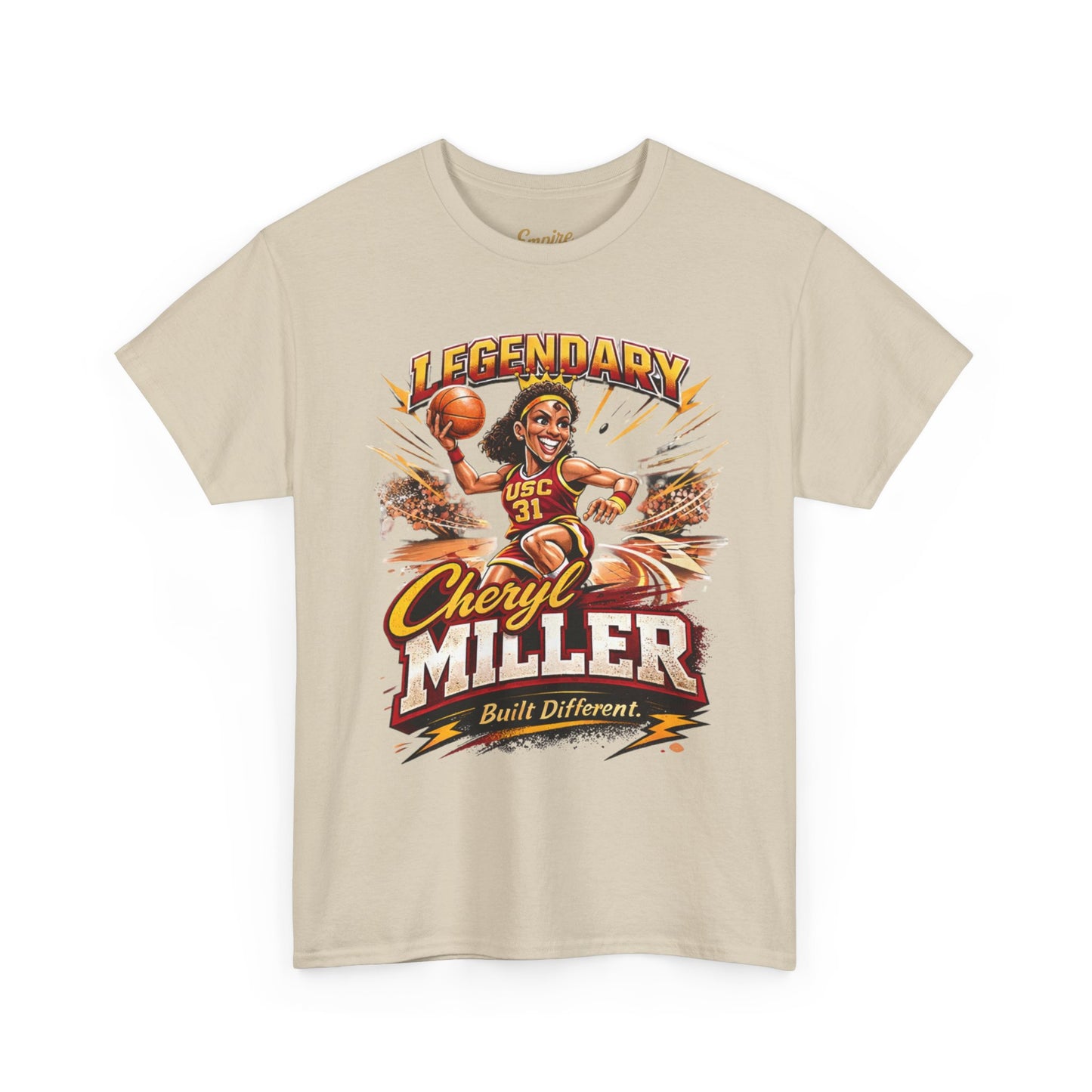 Legendary Cheryl Miller Basketball T-Shirt — 4x NCAA Champion, 1984 Gold Medalist
