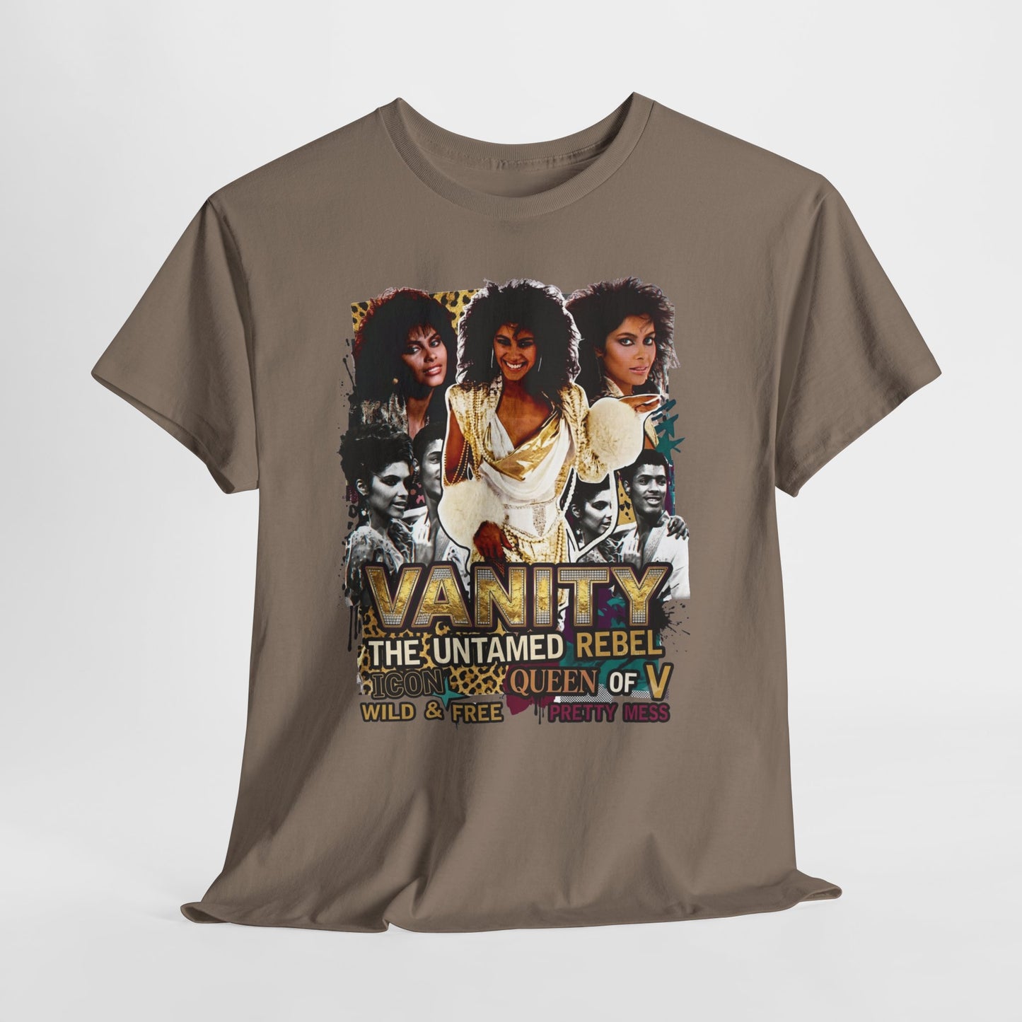 "Vanity The Untamed Rebel" Vintage Portrait T-Shirt