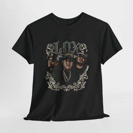 The Lox Graphic Tee Vintage Hip-Hop Portrait T-Shirt