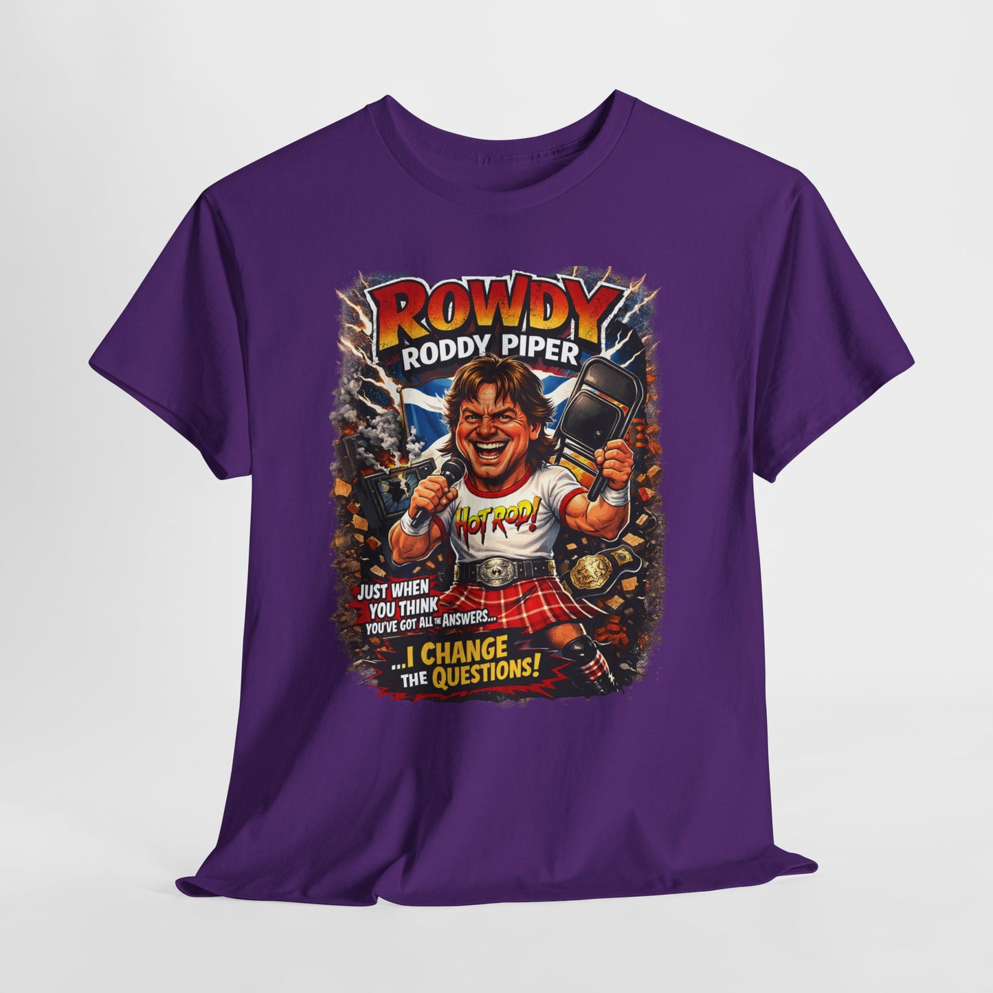 Rowdy Roddy Piper T-Shirt — Retro Wrestling Graphic Tee