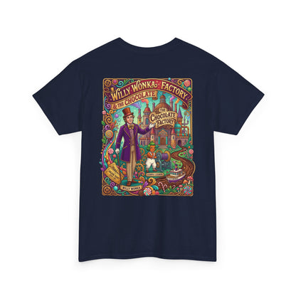 Willy Wonka Factory Graphic Tee — Vintage Chocolate Factory Illustration