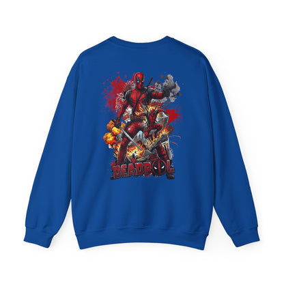 Deadpool Graphic Sweatshirt – Comic Superhero Crewneck