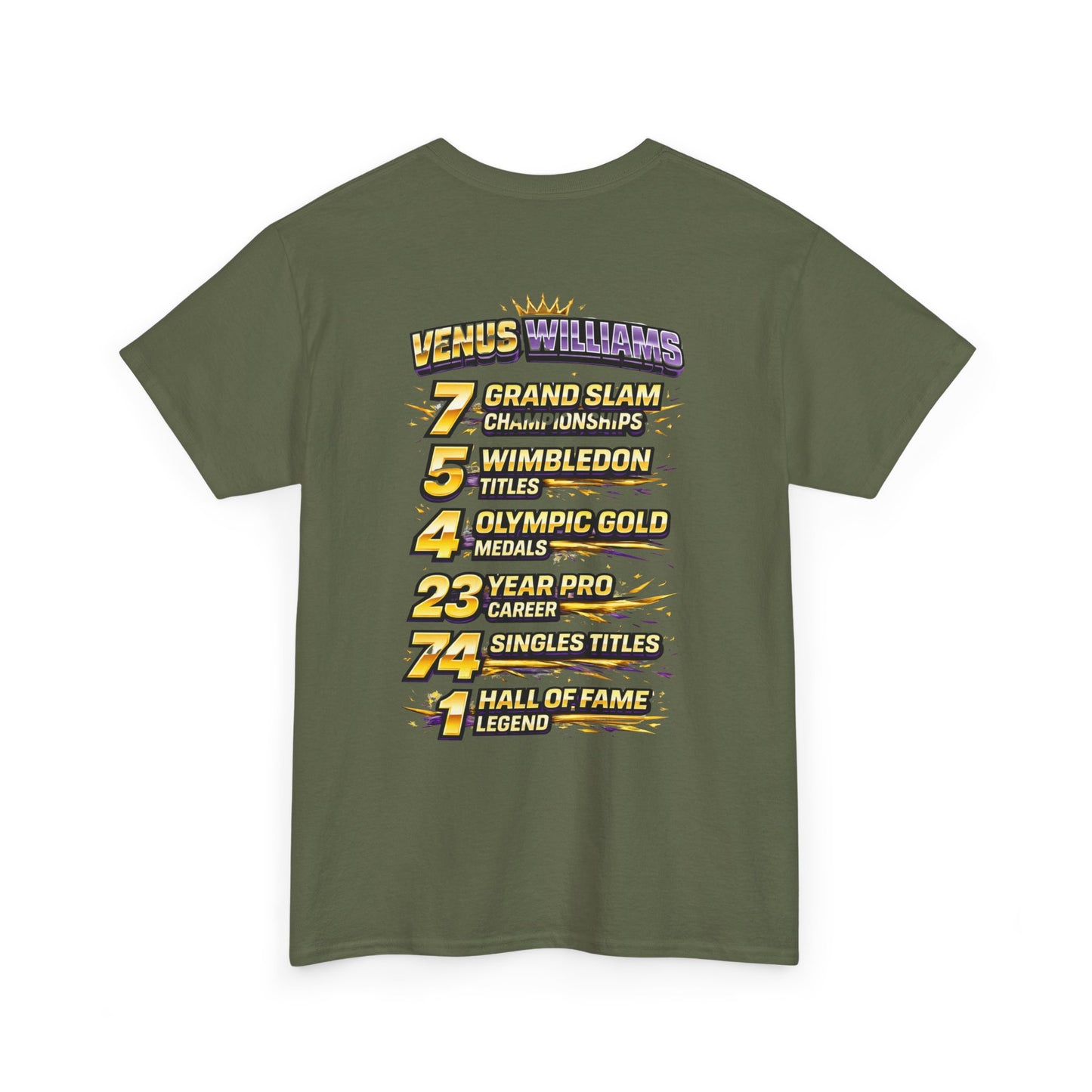 Queen V Tennis Tee — "Queen V" Venus Williams Tribute Shirt