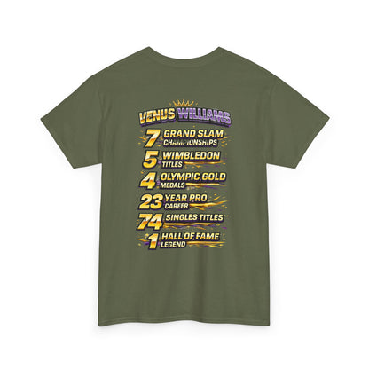 Queen V Tennis Tee — "Queen V" Venus Williams Tribute Shirt