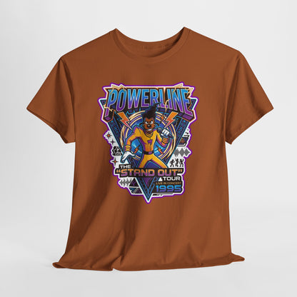 Powerline '95 Tour Graphic Tee — Retro 90s Music Band Shirt