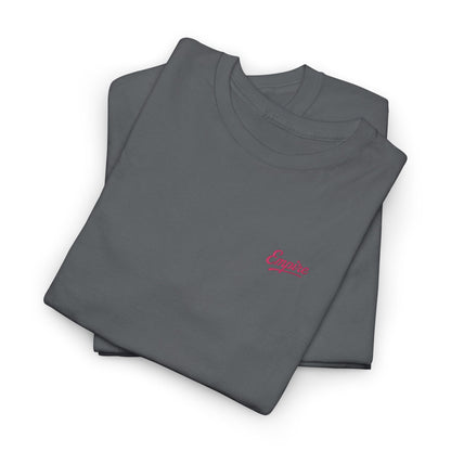 Signature Embroidered Empire Pink Chest Logo T-Shirt