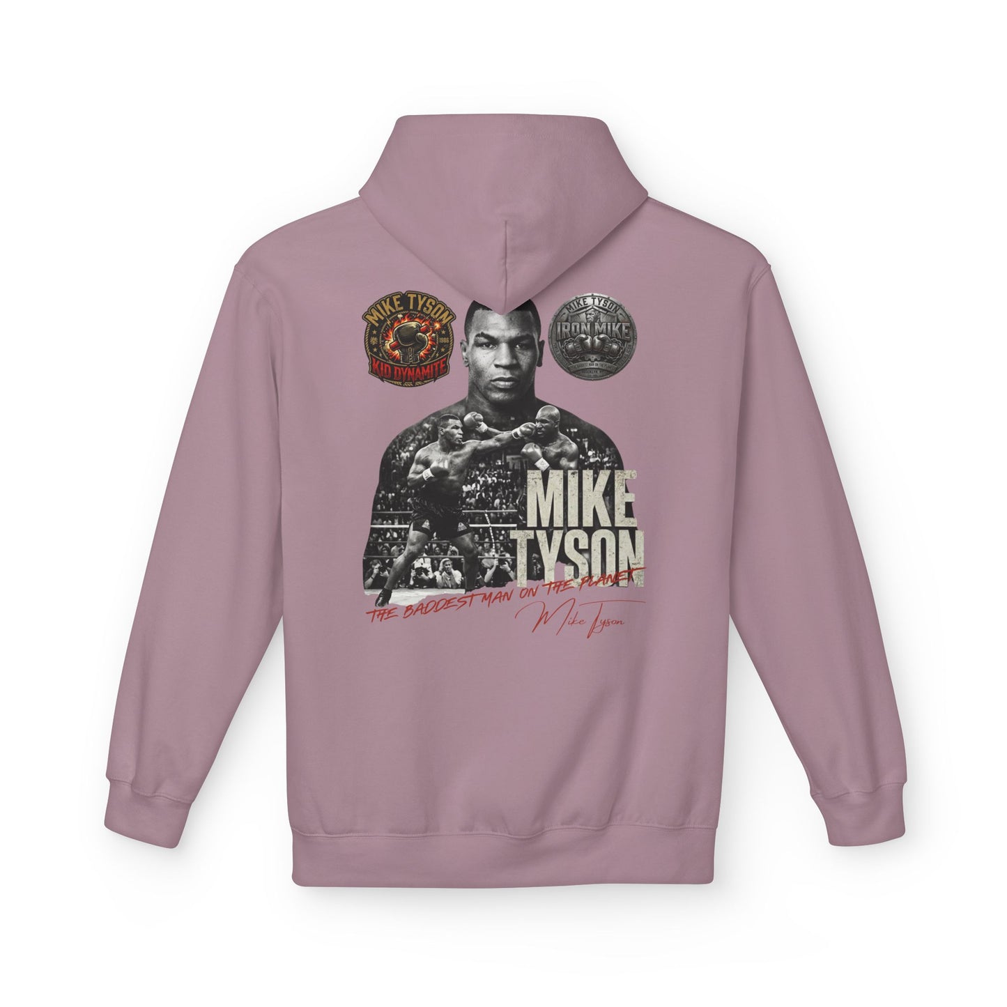 Mike Tyson "The Baddest Man on the Planet" Vintage Graphic Hoodie