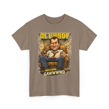 Retro TV Character Tee — "Al Bundy Awesome... Gawwwwd" Graphic T-Shirt