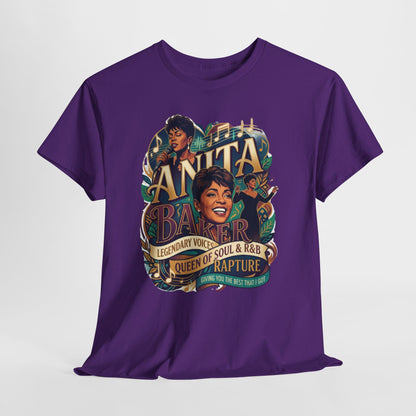 Anita Baker Tribute T-Shirt — Queen of Soul & R&B Vintage Portrait Tee
