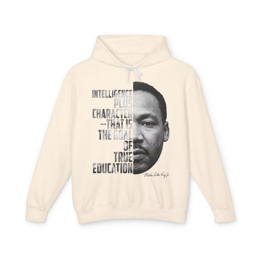 Martin Luther King Jr. “Intelligence Plus Character” Inspirational Hoodie