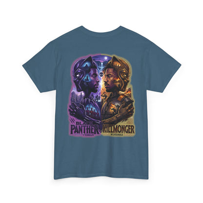 Black Panther vs Killmonger Graphic Tee – Retro Marvel Movie Poster T-Shirt