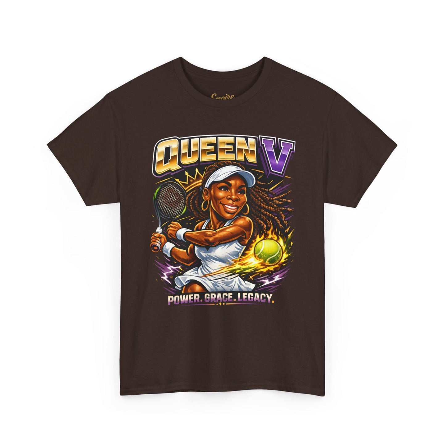 Queen V Tennis Tee — "Queen V" Venus Williams Tribute Shirt