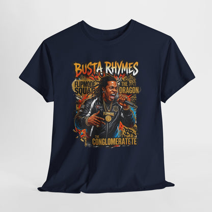 Busta Rhymes Retro Concert Graphic Tee — Flipmode Squad Dragon Conglomerate Design