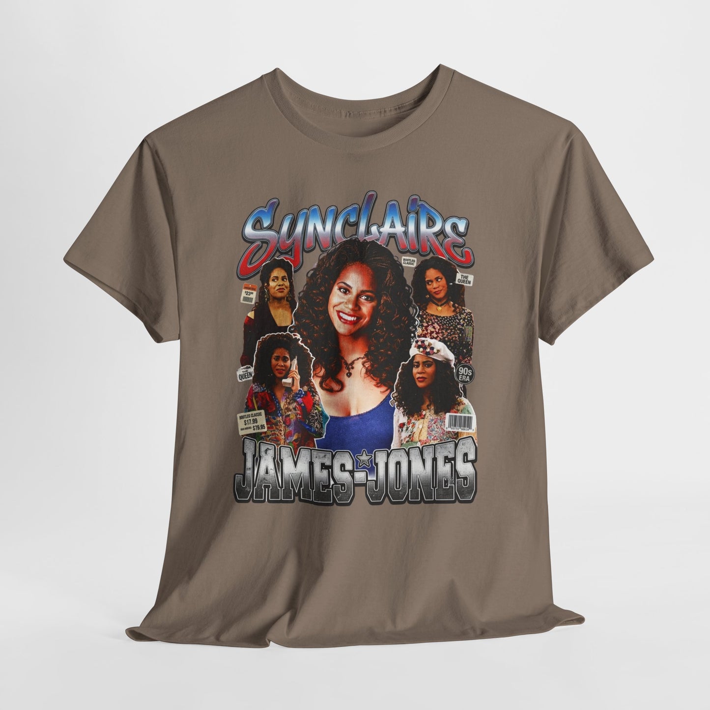 Retro Living Single Collage Tee — 'Sinclaire James-Jones' Graphic T-Shirt