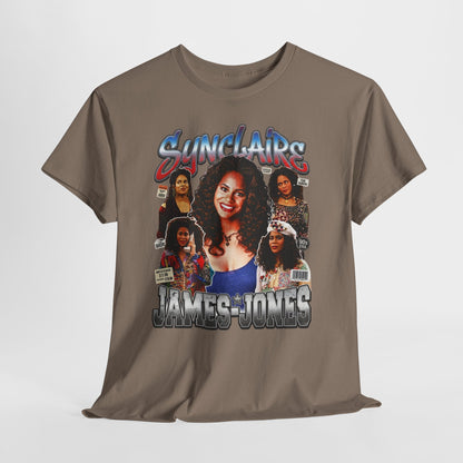 Retro Living Single Collage Tee — 'Sinclaire James-Jones' Graphic T-Shirt