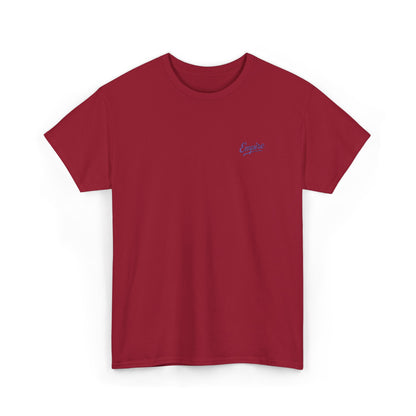 Signature Embroidered Empire Purple Chest Logo T-Shirt