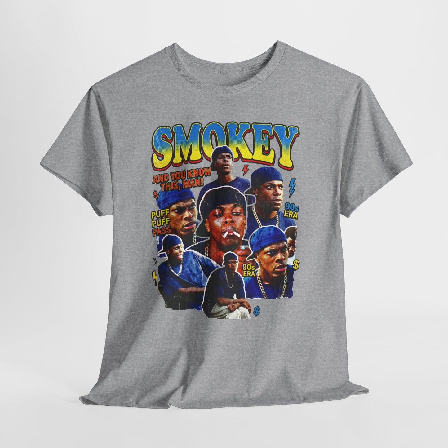 Smokey Collage T-Shirt — Retro Movie Tribute Tee