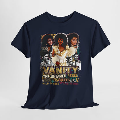 "Vanity The Untamed Rebel" Vintage Portrait T-Shirt