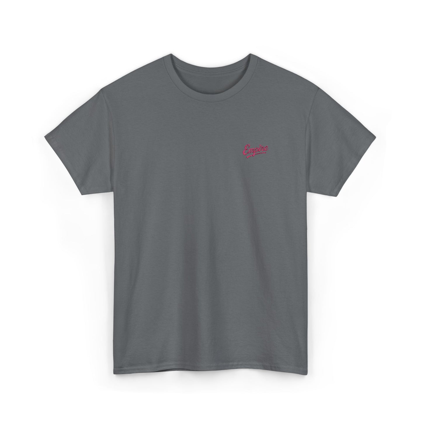 Signature Embroidered Empire Pink Chest Logo T-Shirt