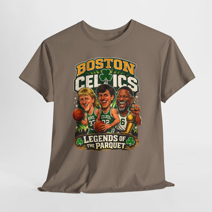Boston Celtics "Legends of the Parquet" Tee - Retro Basketball Fan Shirt
