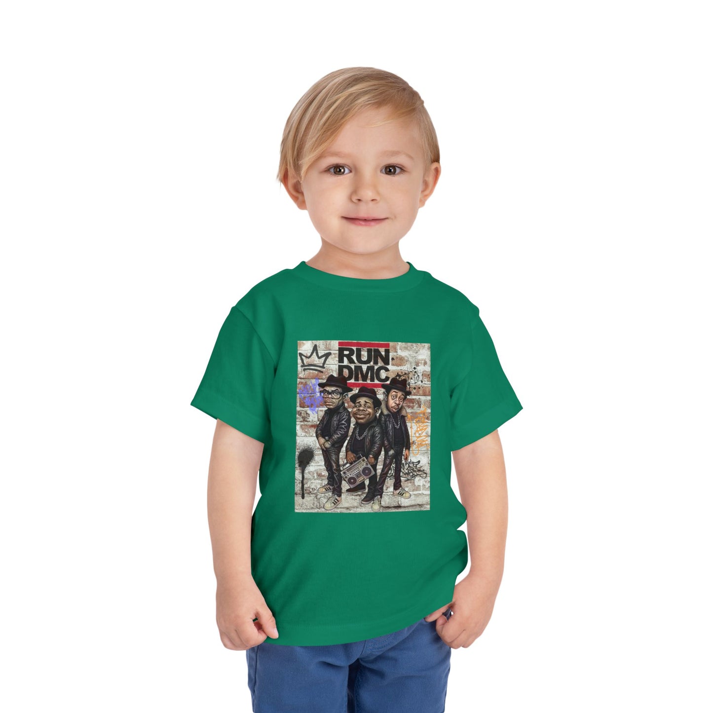 Toddler Short Sleeve Tee with Iconic Design, Hip-Hop Kids Shirt, Music Lover Gift, Birthday Outfit, Cool Toddler Apparel