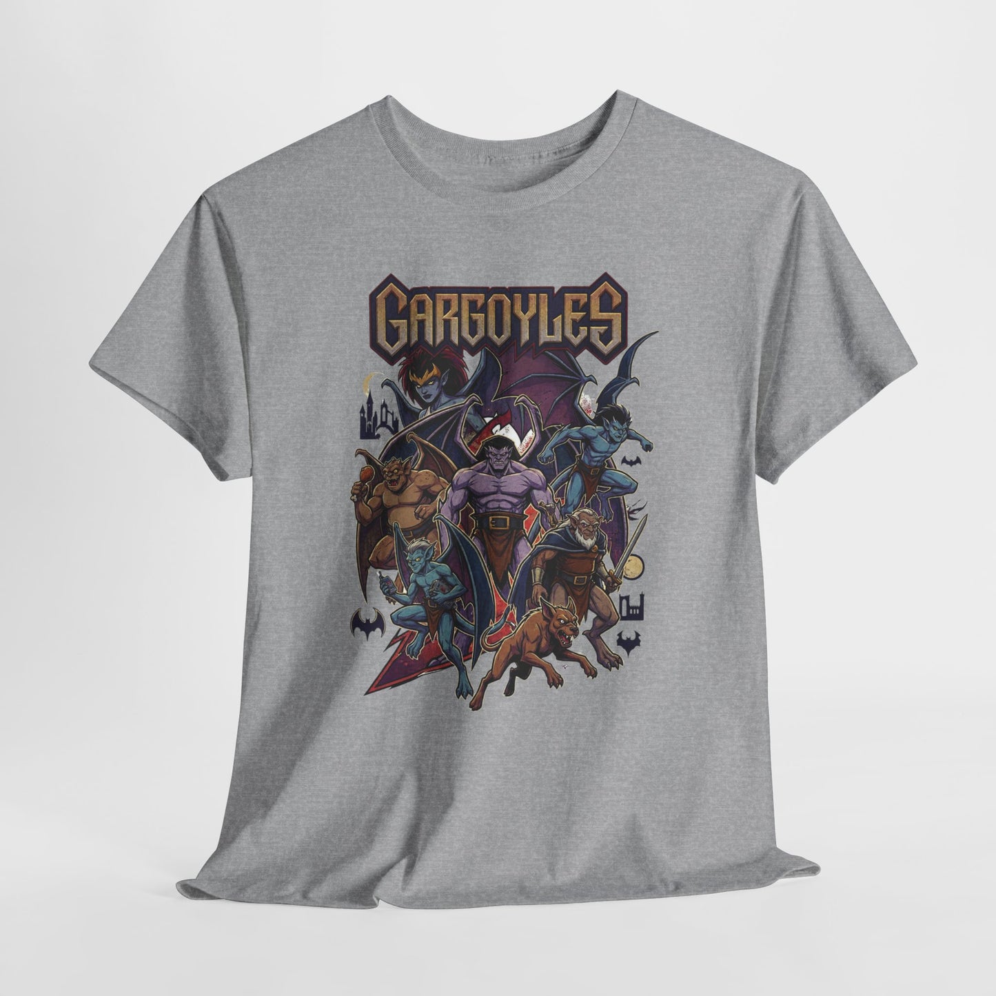 Gargoyles Graphic Tee — Retro Animated Monsters Shirt