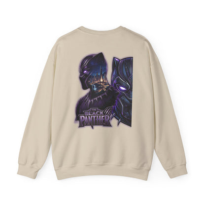 Black Panther Crewneck Sweatshirt — Marvel Black Panther Graphic