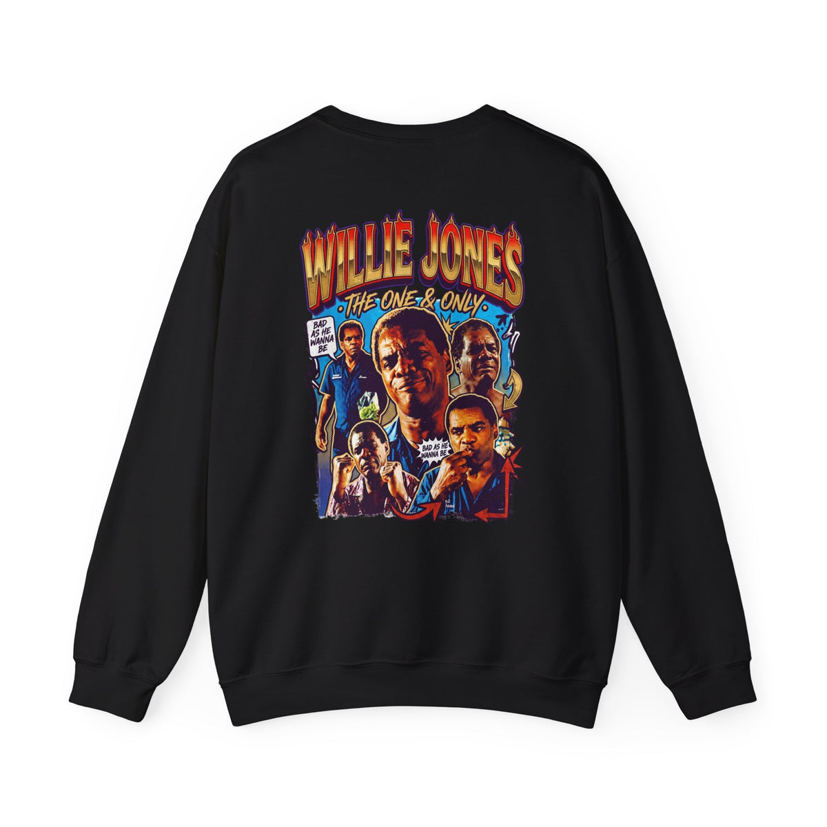 Willie Jones Graphic Crewneck Sweatshirt — Retro Soul Portrait Pullover