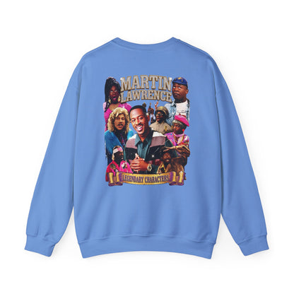Martin Crewneck Sweatshirt — 'Legendary Characters' Retro TV Cast Graphic