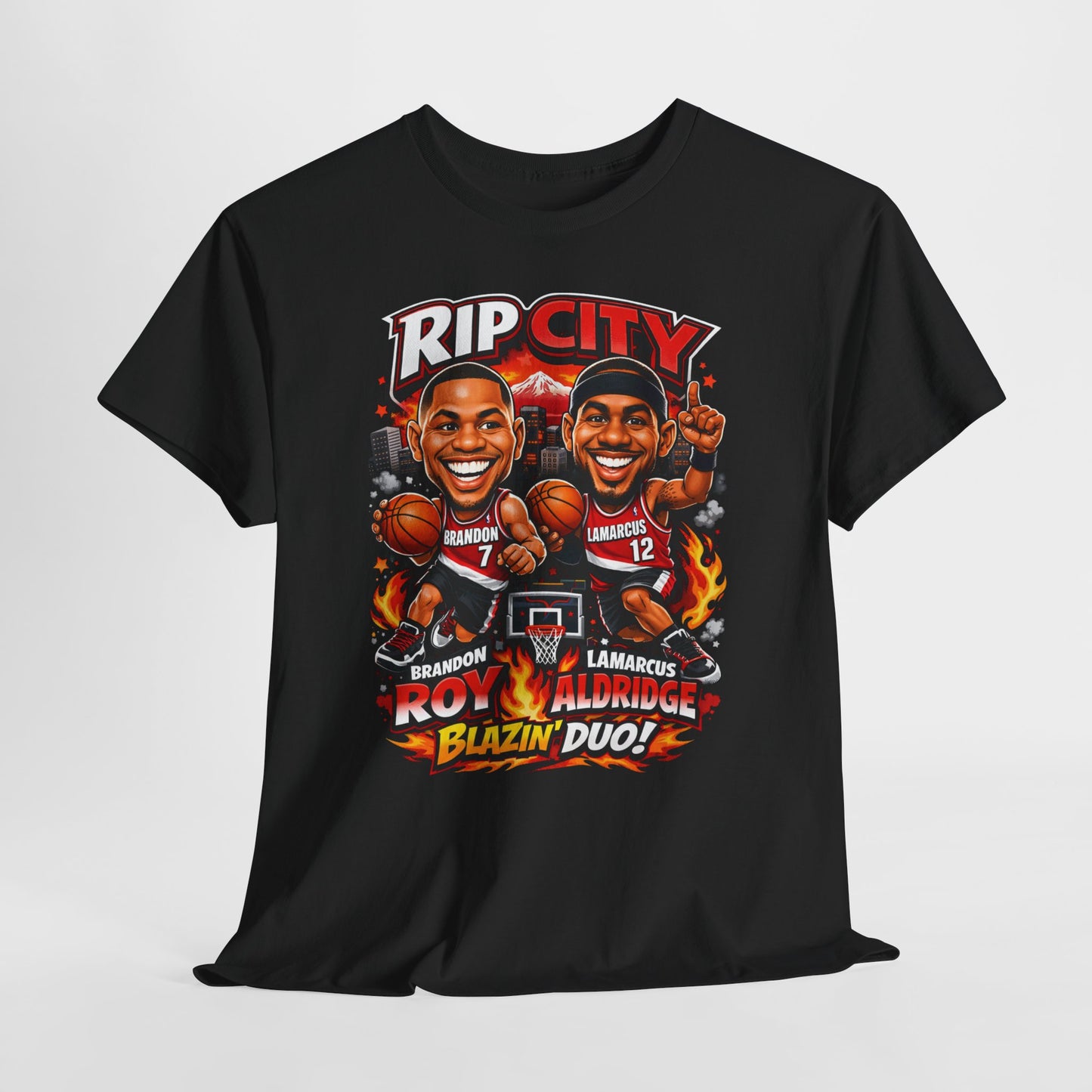 Rip City Basketball T-Shirt — Caricature Trail Blazers Fan Tee