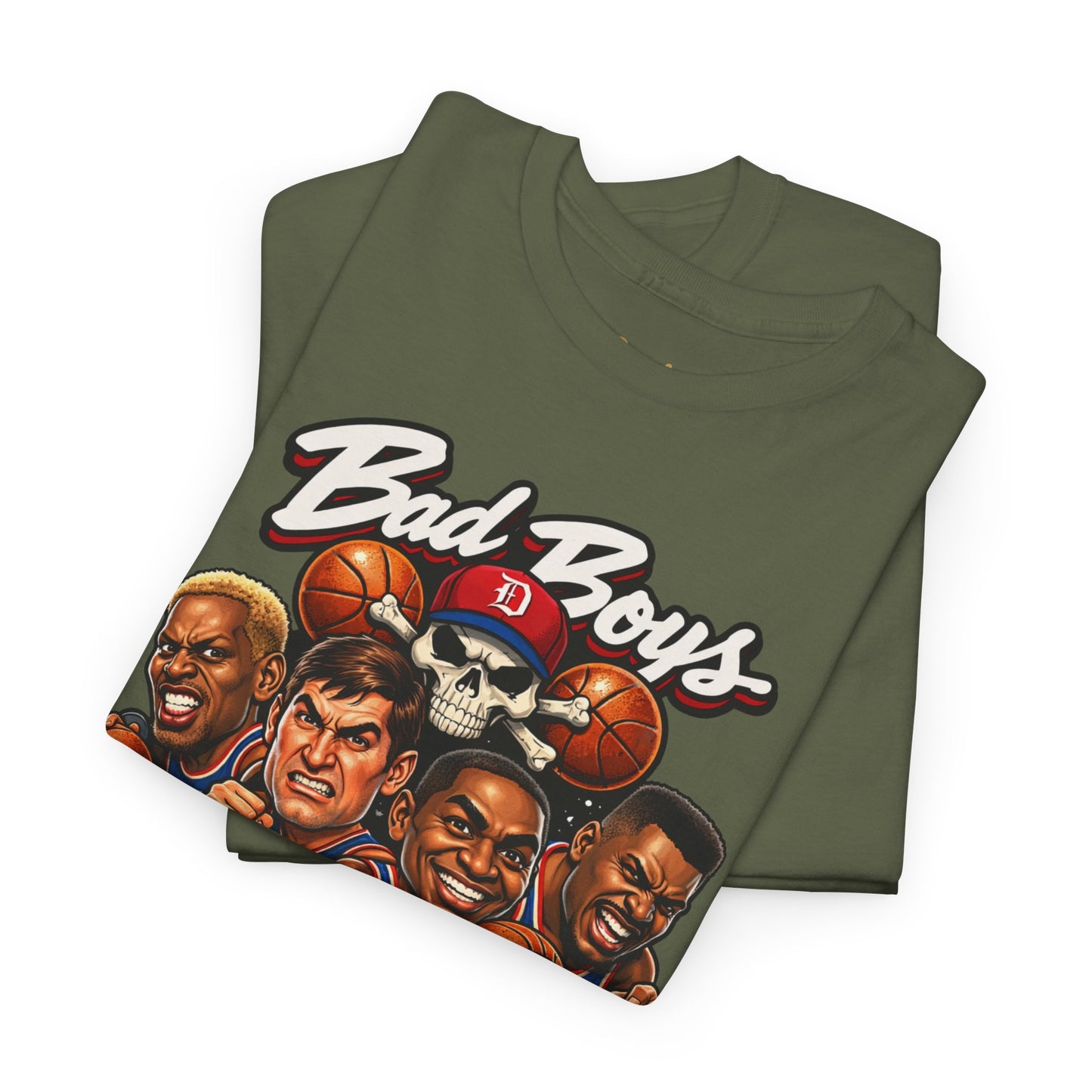 Detroit Pistons "Bad Boys" T-Shirt — Vintage Basketball Team Tee