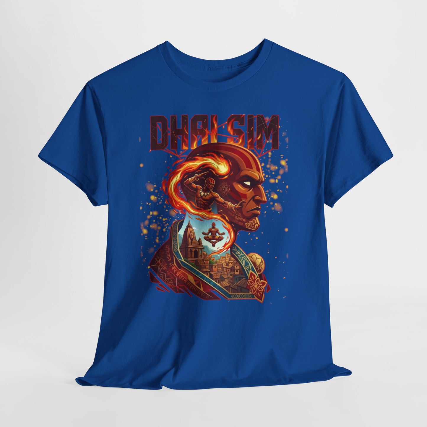 DHALSIM Graphic Tee — Retro Fighting Game Portrait T-Shirt