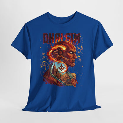 DHALSIM Graphic Tee — Retro Fighting Game Portrait T-Shirt