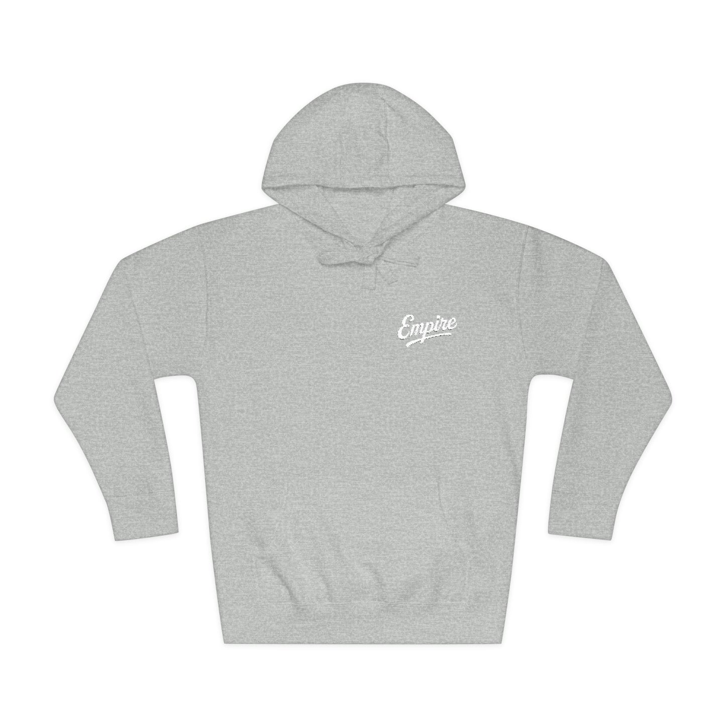 Empire Signature Embroidered Hoodie — Minimal Fleece with White 'Empire' Logo