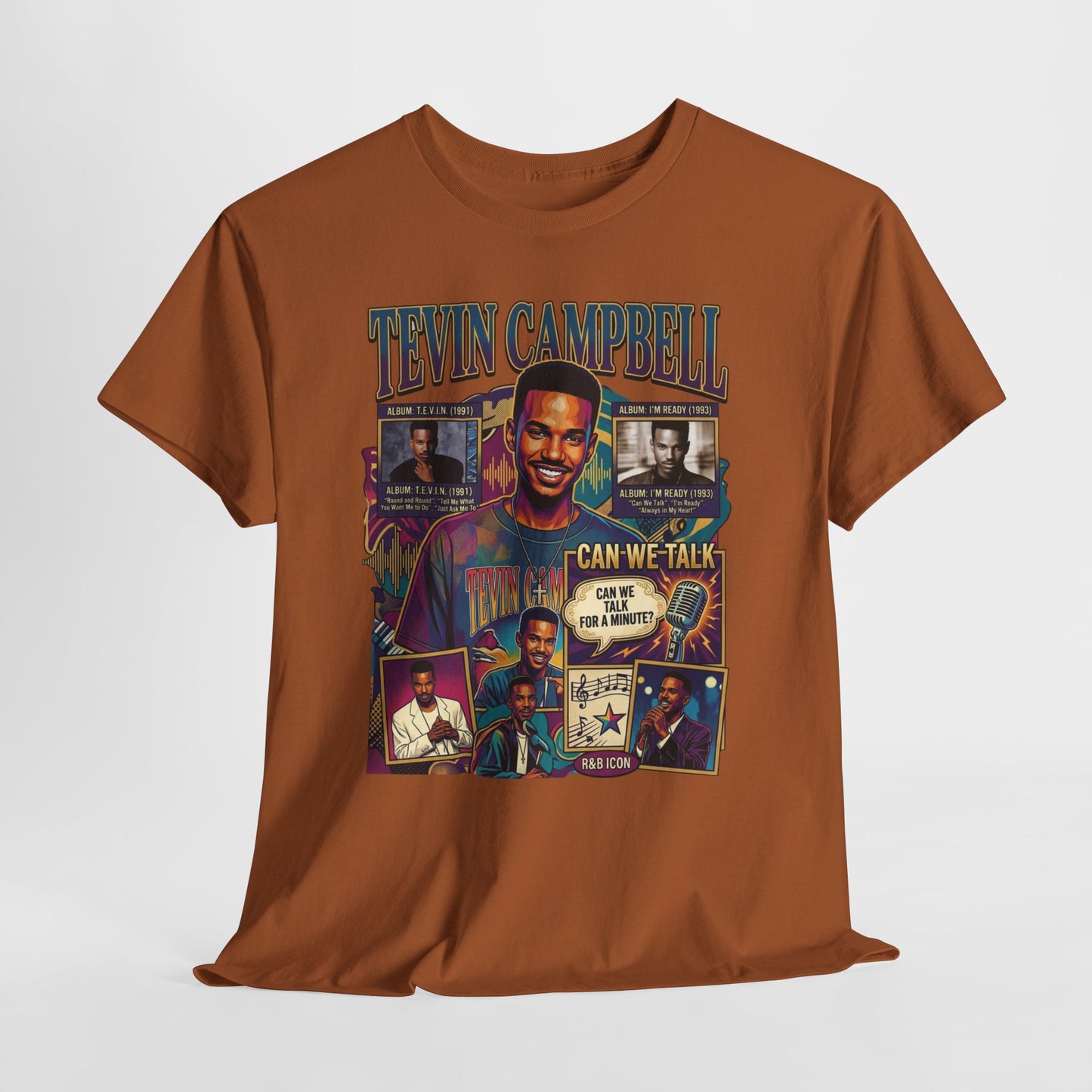 Tevin Campbell Tribute T‑Shirt — 'Can We Talk' Retro Collage Tee
