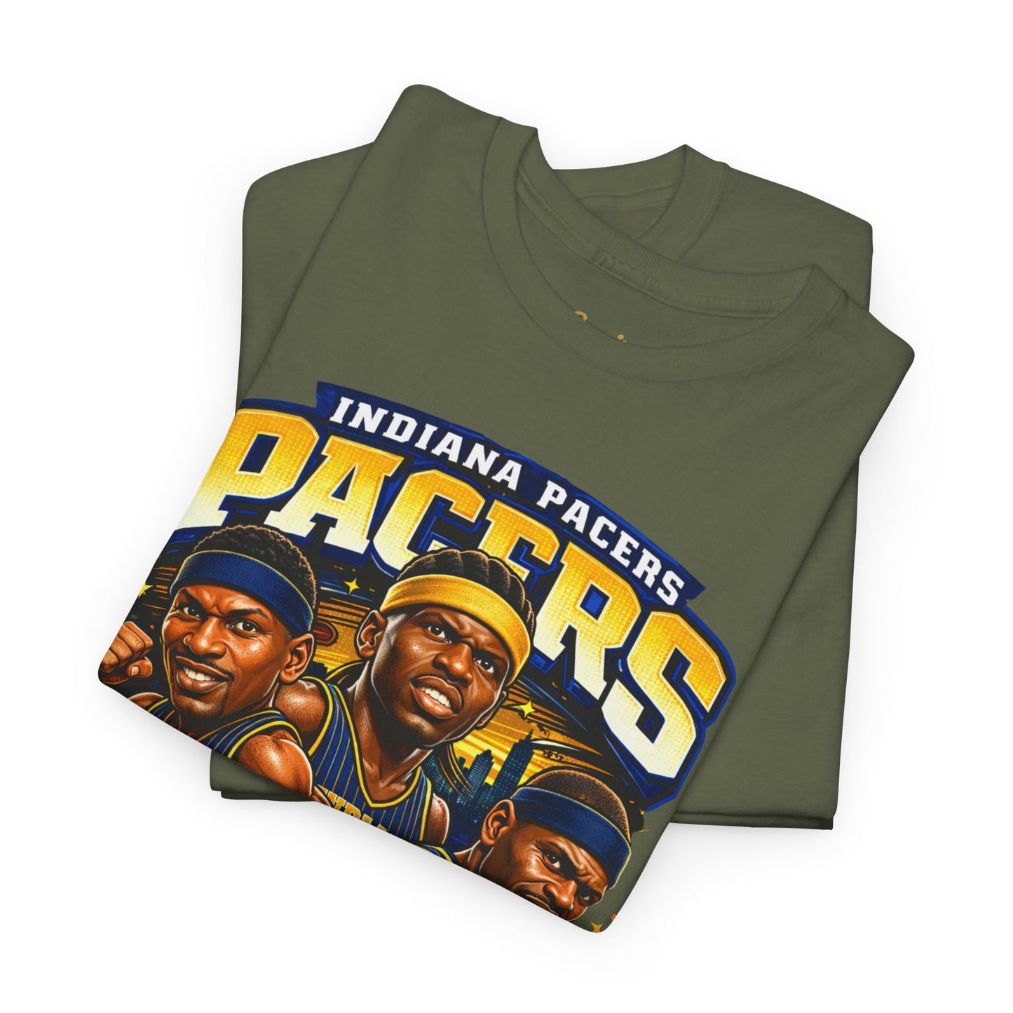 Indiana Pacers Vintage Players Graphic Tee — "Pacers" O'Neal & Jackson Tribute