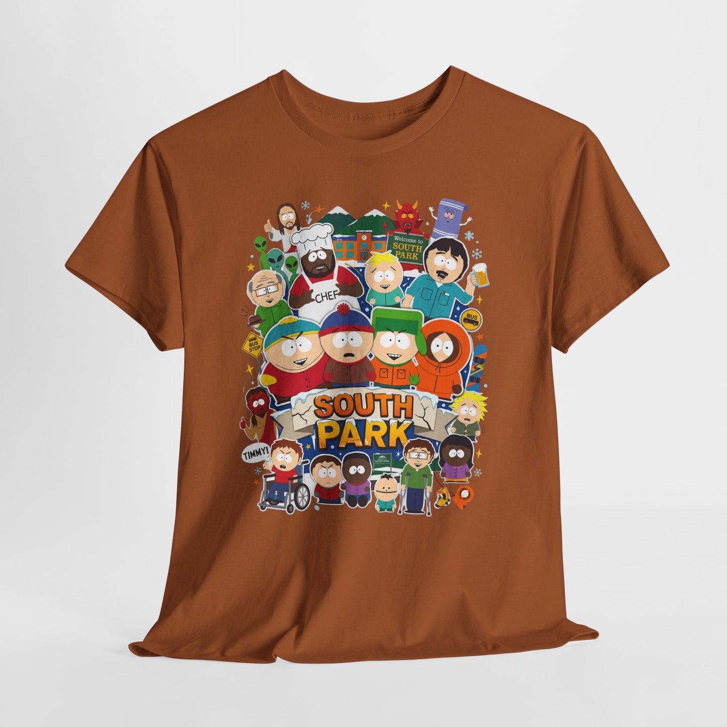 South Park Characters Graphic Tee — Cartoon TV Show Fan T-Shirt