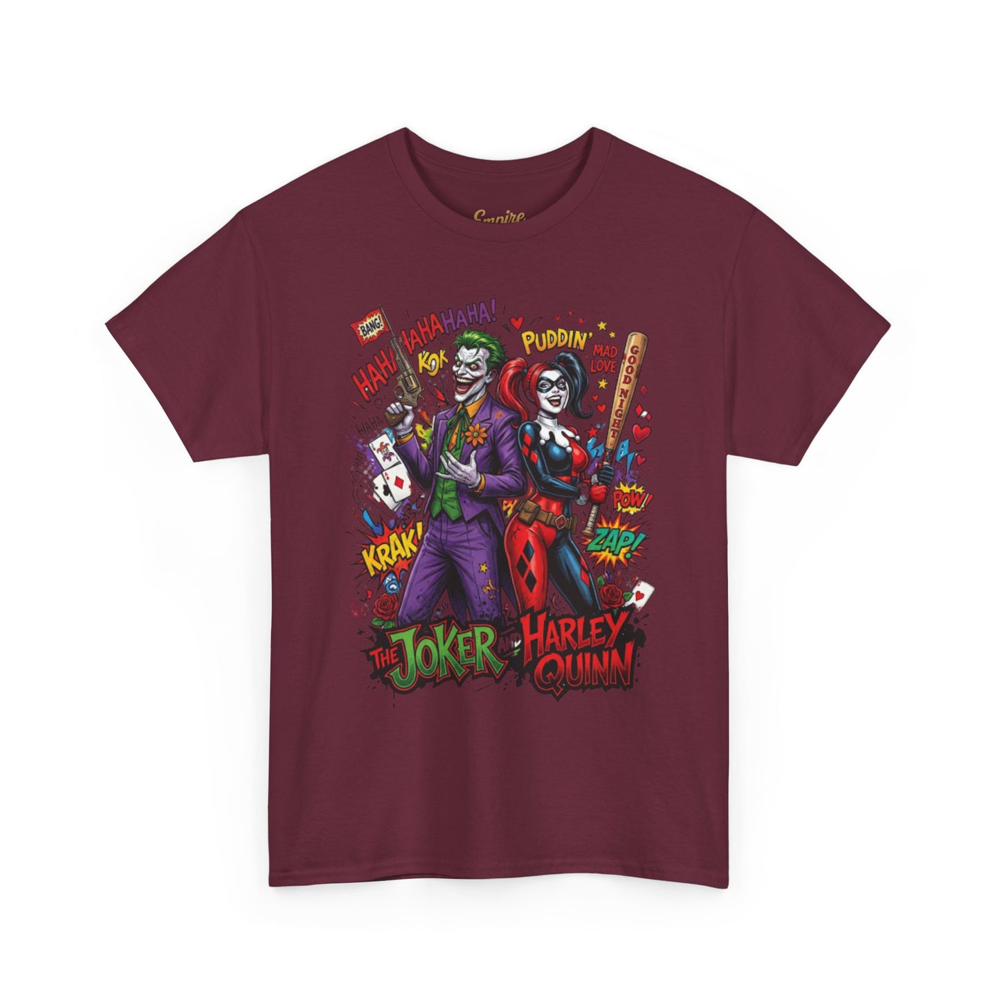 Graphic Tee — Joker & Harley Comic Art T-Shirt