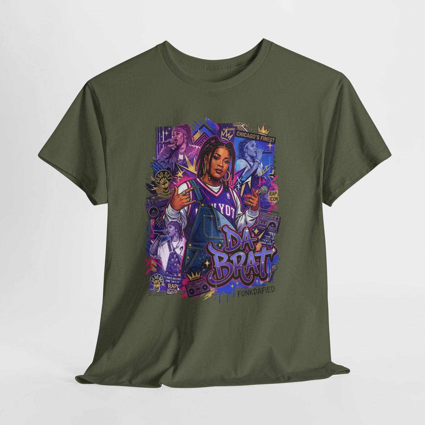 Da Brat 'You the Goat' Graphic Tee — Retro Hip-Hop Portrait Shirt