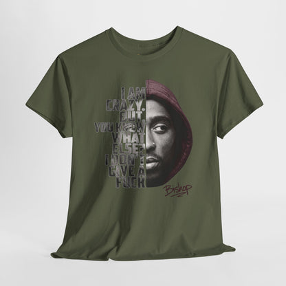Roland Bishop 'I Am Crazy But You Know What Else I Don't Give A F**k' Hooded Portrait