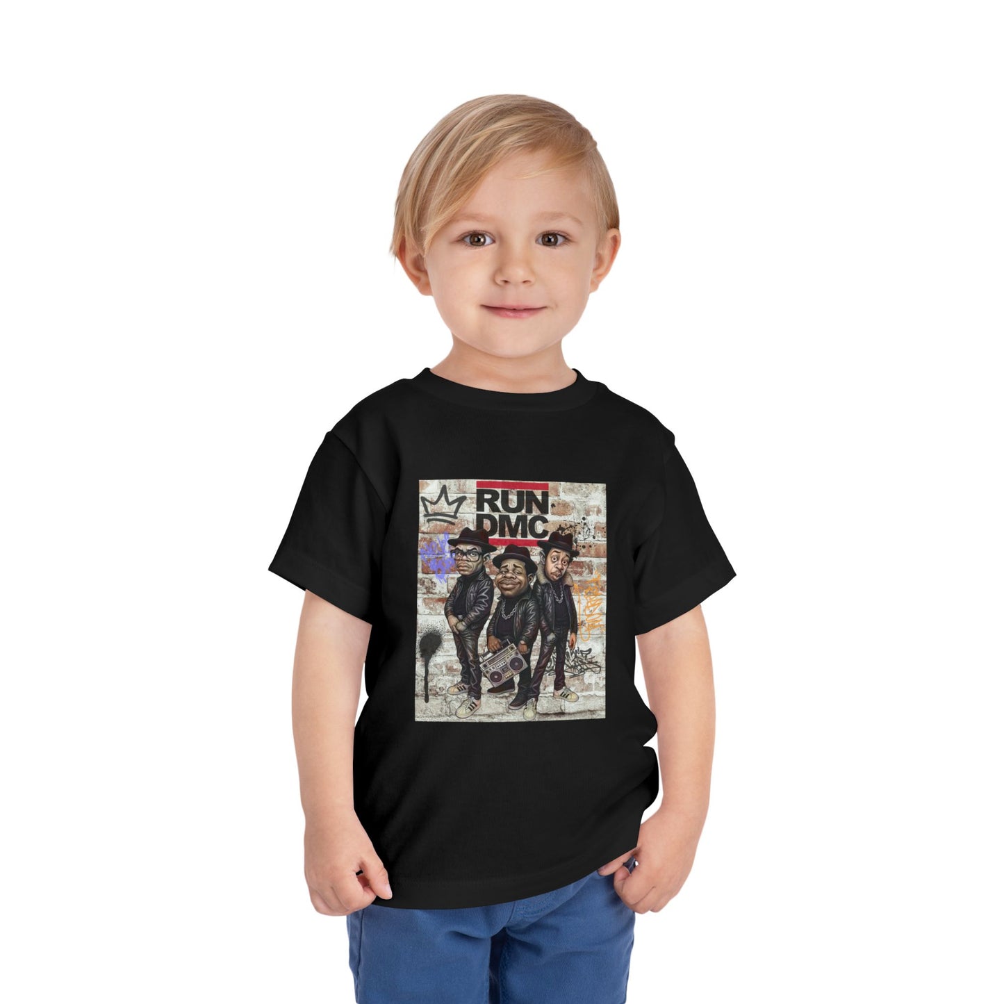 Toddler Short Sleeve Tee with Iconic Design, Hip-Hop Kids Shirt, Music Lover Gift, Birthday Outfit, Cool Toddler Apparel