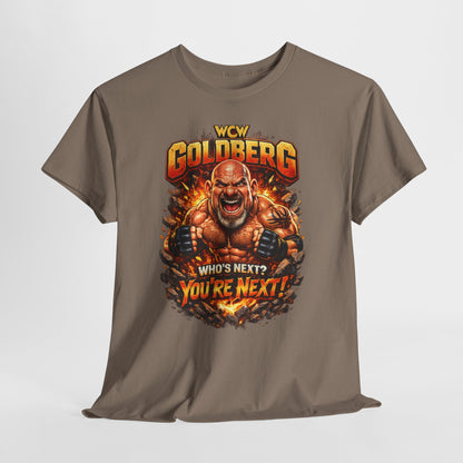 WCW Goldberg 'Who's Next? You're Next!' T-Shirt – Retro Wrestling Fan Tee