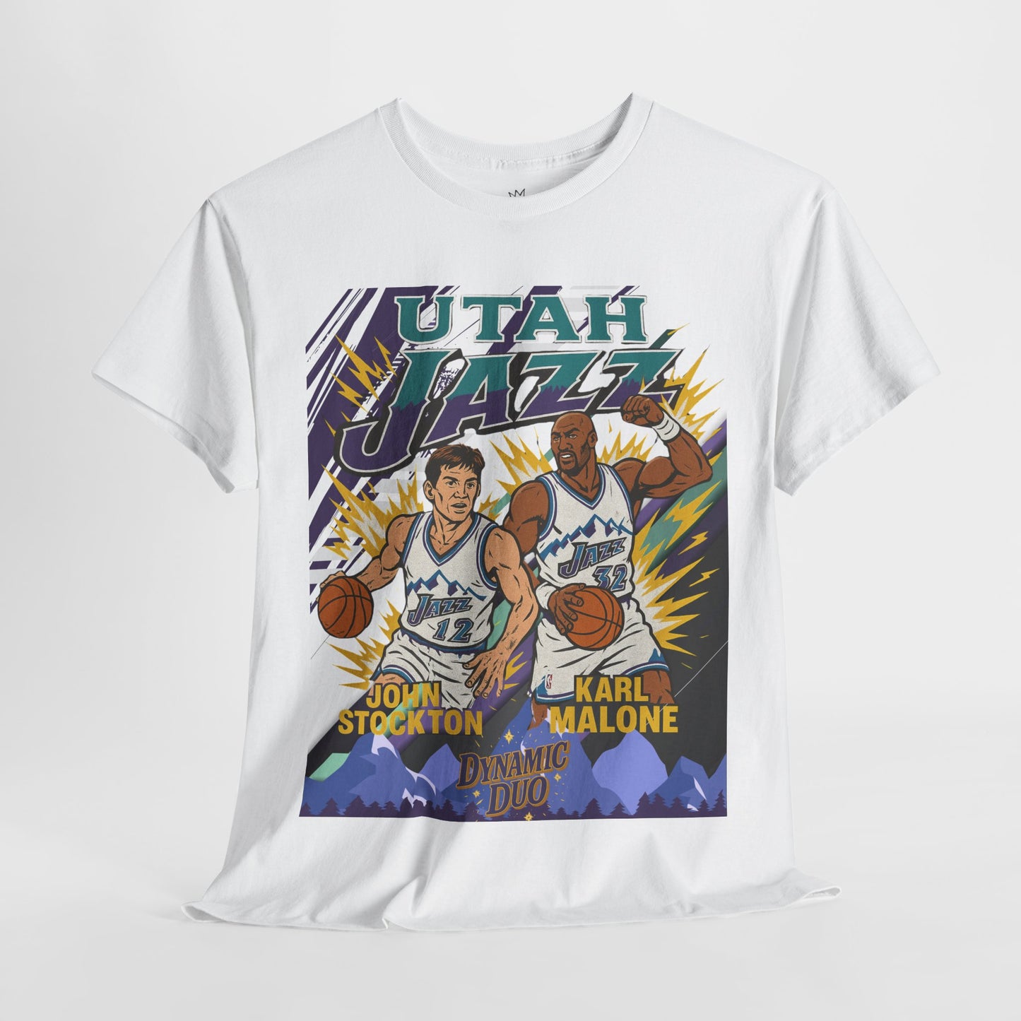 Utah Jazz Basketball Tribute Tee, Unisex Cotton Shirt, NBA Fan Gift, Sports Apparel, Retro Graphic T-Shirt