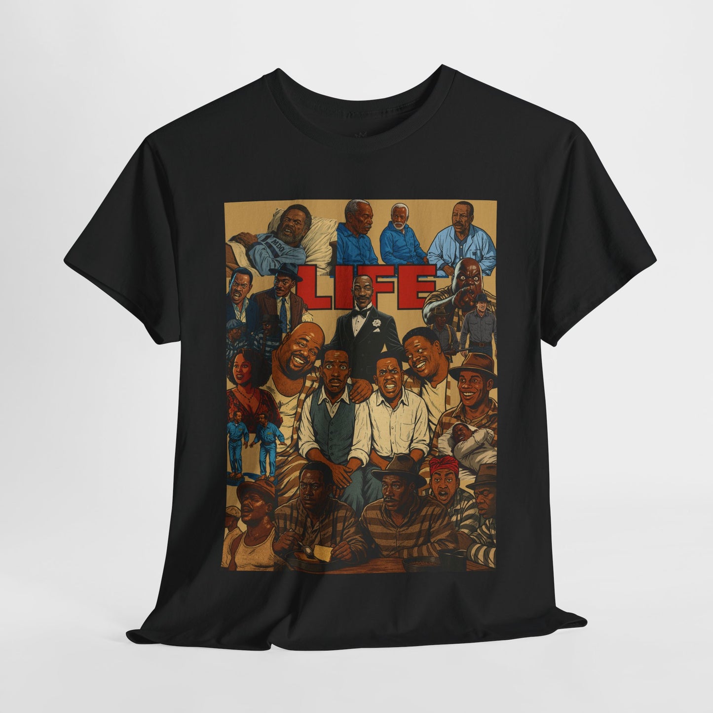 Retro Life Graphic Tee, Unisex Heavy Cotton T-Shirt, Vintage Style Shirt, Casual Wear, Unique Gift Idea