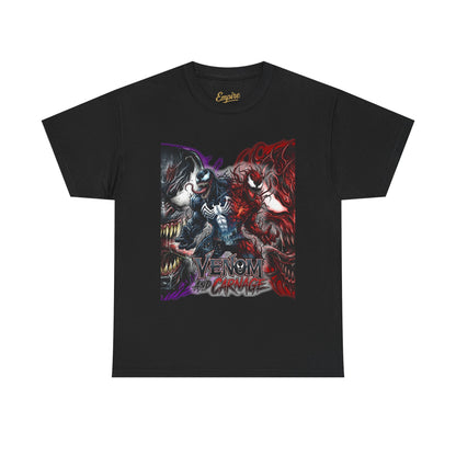 Venom vs Carnage Graphic Tee - Comic Movie Villains Shirt